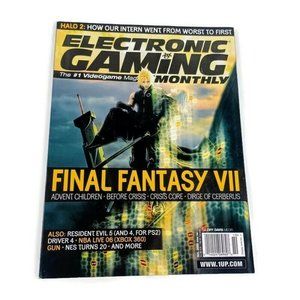Electronic Gaming Monthly Mag Final Fantasy 7 Issue 195 Oct 05 *MIN WEAR